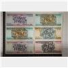 Image 2 : 6 BRAZIL CRISP AU / UNC BILLS: 2-100 CRUZEIROS,