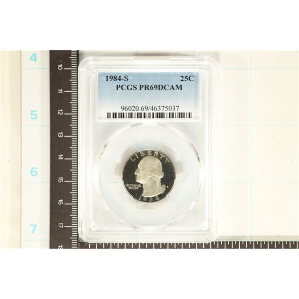 1984-S WASHINGTON QUARTER PCGS PR69 DCAM