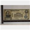 Image 1 : SERIES 1902 LARGE SIZE US $5 NATIONAL BANK NOTE