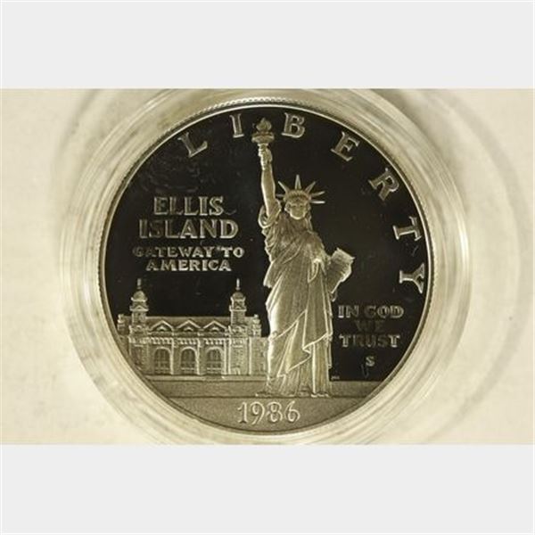 1986-S STATUE OF LIBERTY PF SILVER DOLLAR