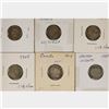 Image 2 : 1881-H,93,1904,05,19 & 1929 CANADA SILVER 10 CENTS