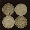 Image 1 : 18?8. 1902, 1906 & 1907 GREAT BRITAIN SILVER 6