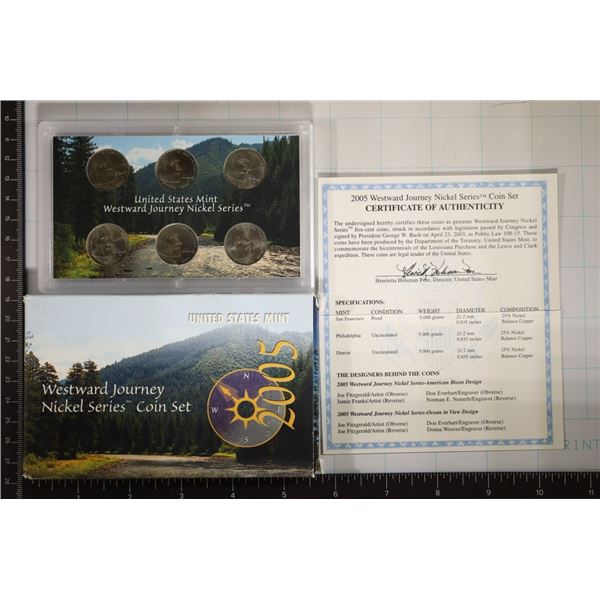 2005 WESTWARD JOURNEY NICKEL SET (UNC) PCGS
