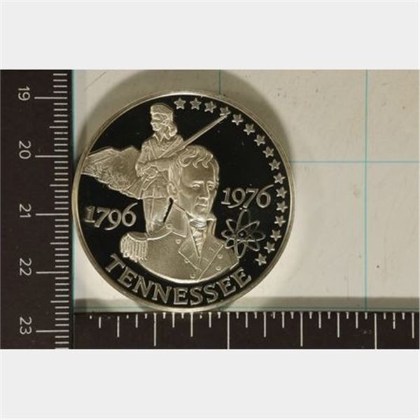 1.19 OZ. PROOF STERLING SILVER "TENNESSEE" ROUND