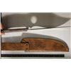 Image 3 : 12" CARBON STEEL HUNTING KNIFE IN BROWN LEATHER
