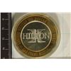 Image 2 : CASINO $10 SILVER TOKEN (UNC) HILTON HOTEL& CASINO
