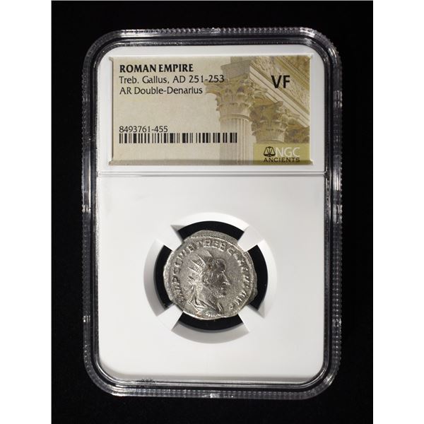 AD 251-253 TREB. GALLUS AR DOUBLE-DENARIUS NGC VF