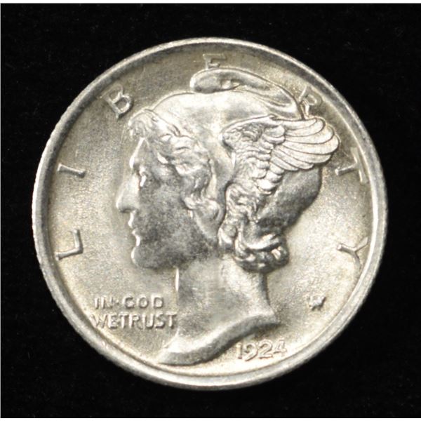 1924 MERCURY DIME BU