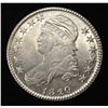Image 1 : 1820/19 CURL BASE 2 BUST HALF DOLLAR CH AU