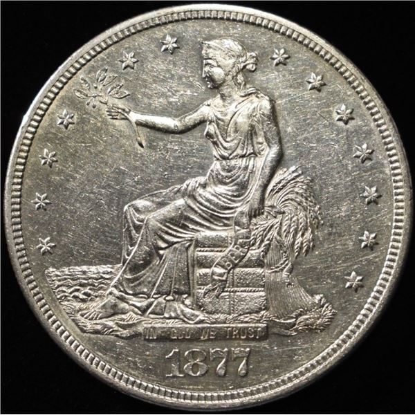 1877-S TRADE DOLLAR CH BU