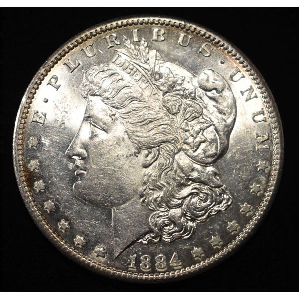 1884-S MORGAN DOLLAR AU/BU