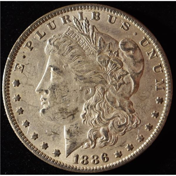 1886-O MORGAN DOLLAR XF/AU