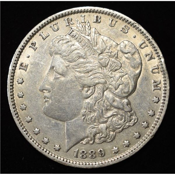 1889-O MORGAN DOLLAR AU