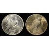 Image 2 : 1924 & 1925 PEACE DOLLARS CH BU