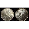 Image 1 : 1992 & 1993 AMERICAN SILVER EAGLES