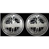 Image 1 : (2) 1 OZ BASKETBALL .999 SILVER ROUNDS