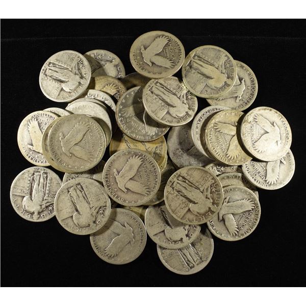 (40) 90% SILVER STANDING LIBERTY QUARTERS