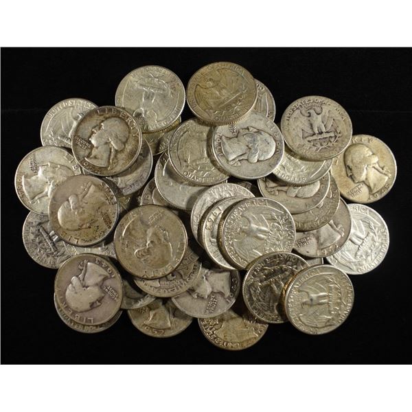 (40) 90% SILVER WASHINGTON QUARTERS