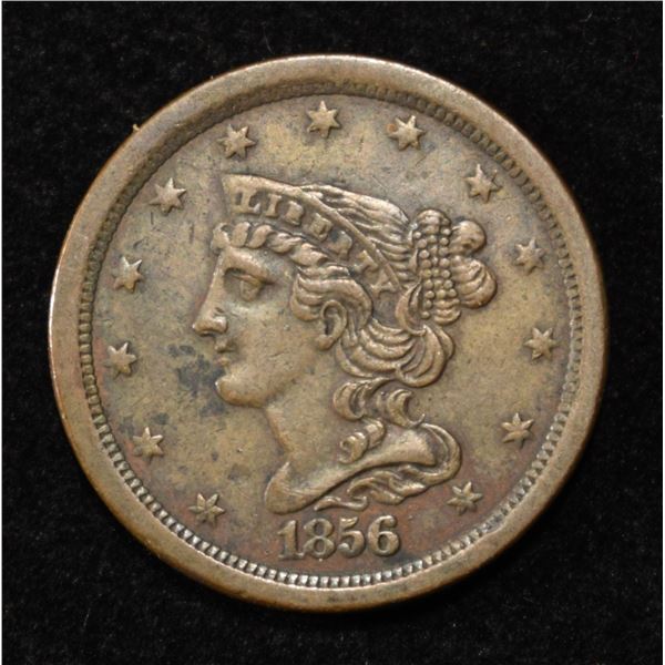 1856 HALF CENT XF/AU