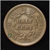 Image 2 : 1856 HALF CENT XF/AU