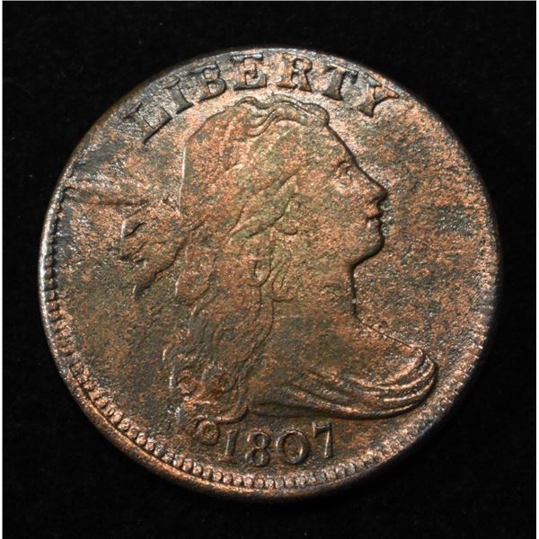 1807 DRAPED BUST LARGE CENT COMET