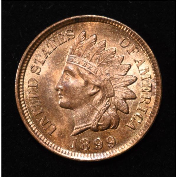 1899 INDIAN CENT CH/GEM BU RB
