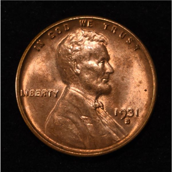 1931-S LINCOLN CENT CH BU RB