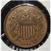 1864 2-CENT PEACE LARGE MOTTO BU