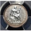 Image 2 : 1862 SEATED LIBERTY HALF DIME PCGS UNC DETAILS
