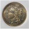 Image 2 : 1880 3-CENT NICKEL PCI SUPERB GEM+ PROOF