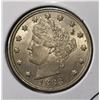 1883 LIVERTY "V" NICKEL NO CENTS CH BU