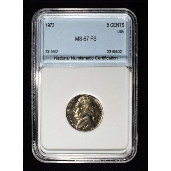 1973 JEFFERSON NICKEL FS NNC SUPERB GEM BU
