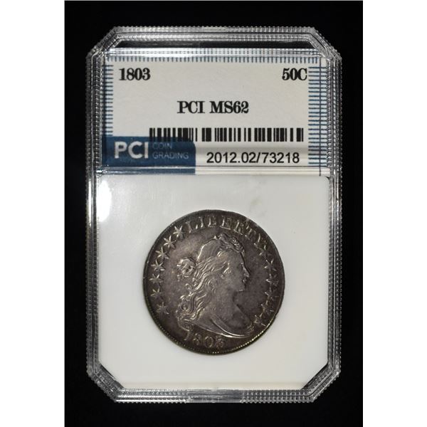 1803 DRAPED BUST HALF DOLLAR LARGE 3 PCI BU