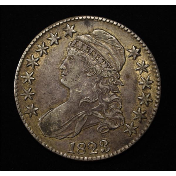 1823 BUST HALF DOLLAR XF/AU