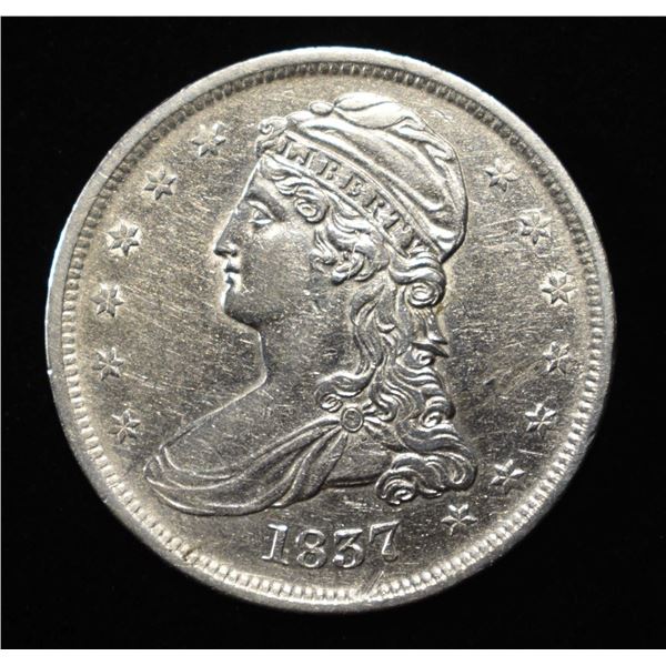 1837 BUST HALF DOLLAR AU