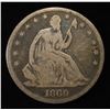 Image 1 : 1869 SEATED LIBERTY HALF DOLLAR G/VG