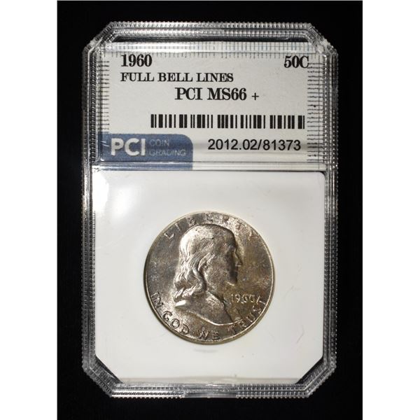 1960 FRANKLIN HALF DOLLAR FBL PCI SUPERB GEM BU