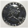 Image 2 : 1961 FRANKLIN HALF DOLLAR PR PCI PERFECT GEM BU
