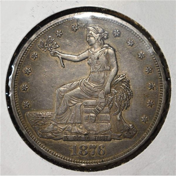 1876 TRADE DOLLAR XF