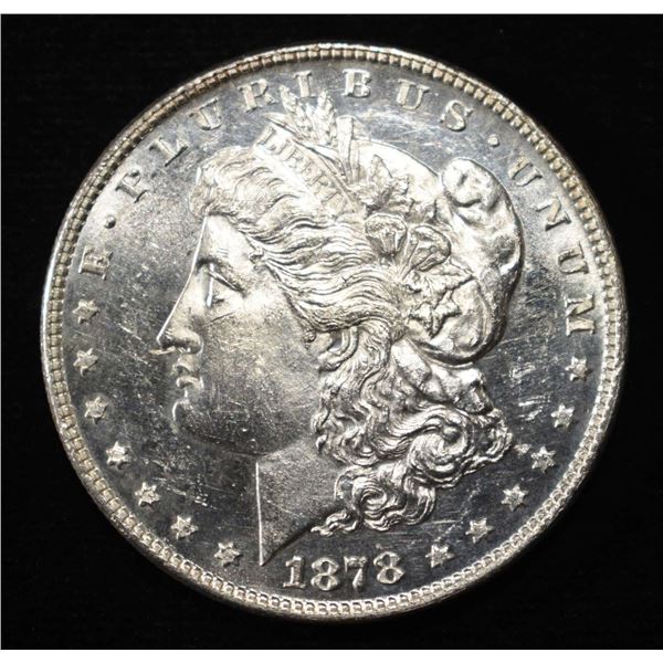 1878 7/8TF MORGAN DOLLAR STRONG CH BU