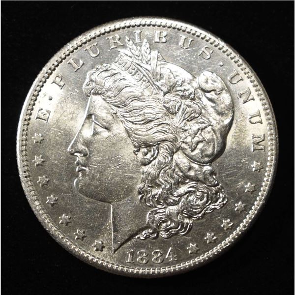 1884-S MORGAN DOLLAR AU/BU
