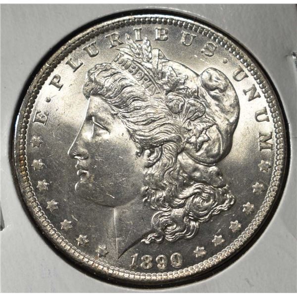 1890 MORGAN DOLLAR GEM BU