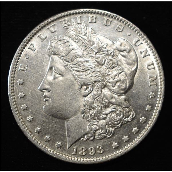 1893 MORGAN DOLLAR AU/BU
