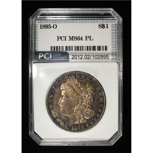 1893-O MORGAN DOLLAR PCI CH/GEM BU PL