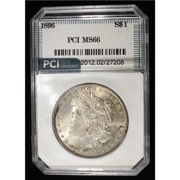 1896 MORGAN DOLLAR PCI SUPERB GEM BU