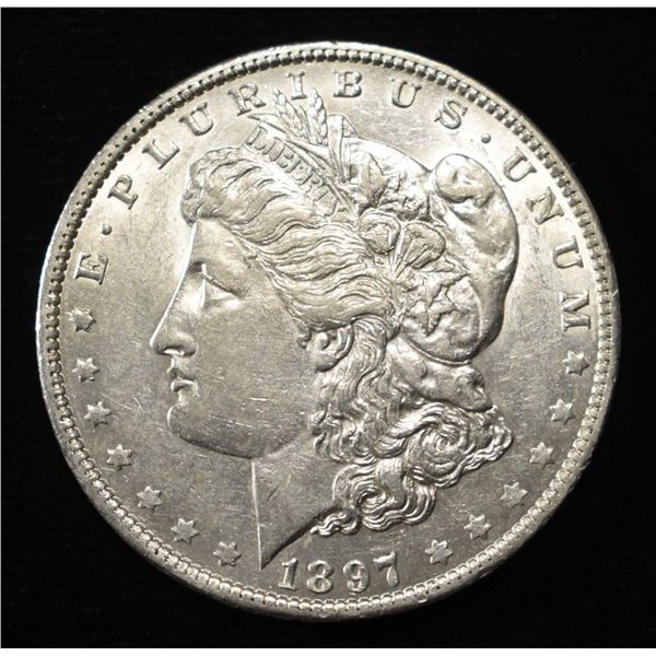 1897-O MORGAN DOLLAR AU/BU
