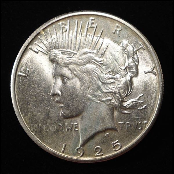 1925-S PEACE DOLLAR CH BU