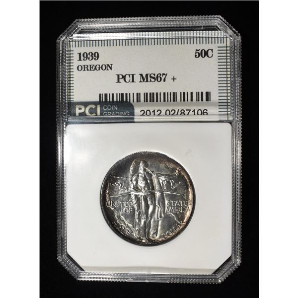 1939 OREGON TRAIL 50C PCI SUPERB GEM BU