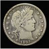 Image 1 : 1893-0 BARBER HALF DOLLAR VF
