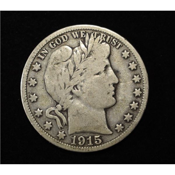 1915-S BARBER HALF DOLLAR F